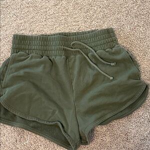 Abercrombie & Fitch Green Athletic Shorts